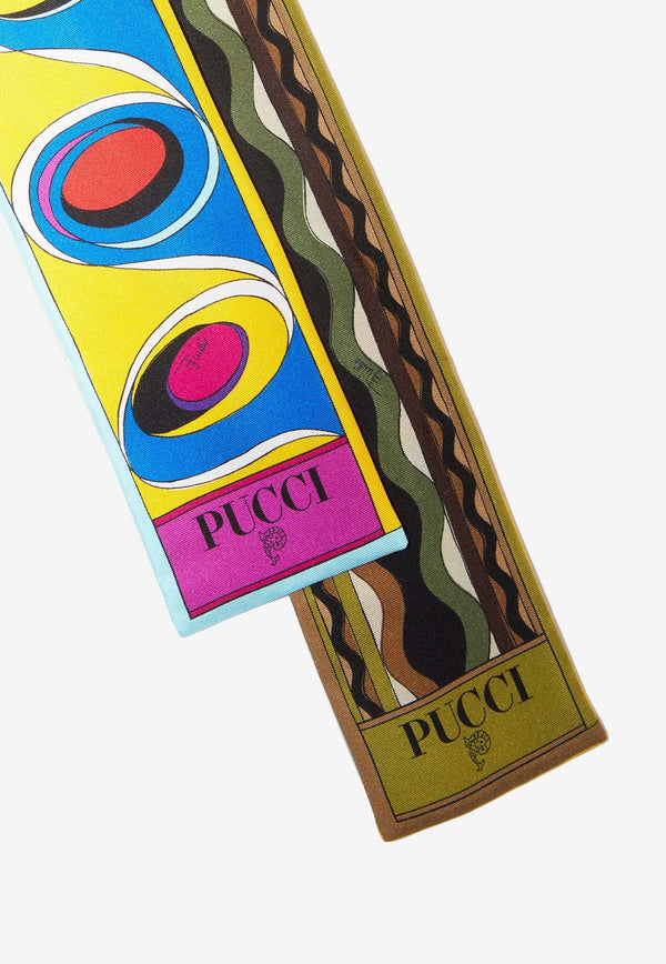 Pucci Bersaglio Print Silk Scarf 4HGB30 4HC07 1 Multicolor