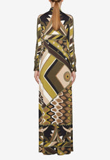 Pucci Vivara Print Maxi Shirt Dress 4HJI15 4H726 021 Multicolor