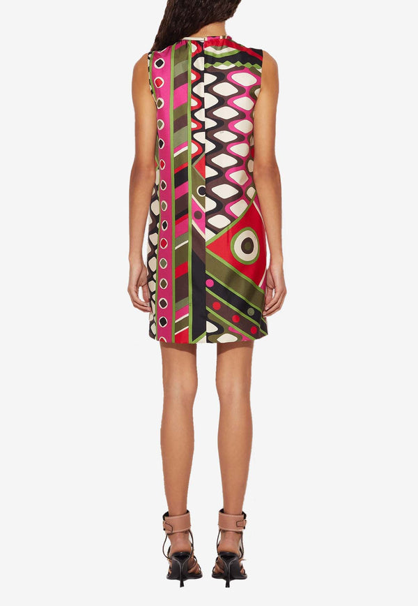 Pucci Vivara Print Mini Dress in Silk 4HRG07 4H721 020 Multicolor