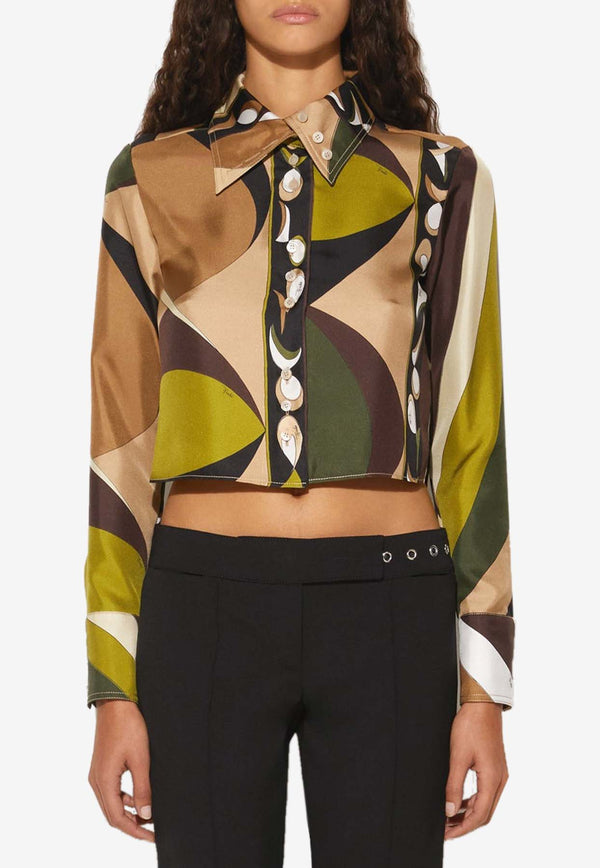 Pucci Pesci Print Silk Shirt 4HRJ16 4H781 027 Multicolor