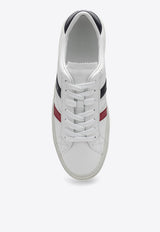 Moncler Monaco M Leather Sneakers White 4M000-60M4496/P_MONCL-001