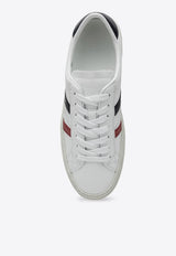 Moncler Monaco Leather Sneakers White 4M001-40M4496/P_MONCL-001