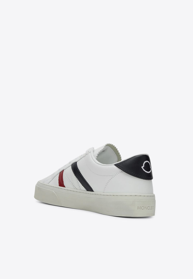 Moncler Monaco Leather Sneakers White 4M001-40M4496/P_MONCL-001