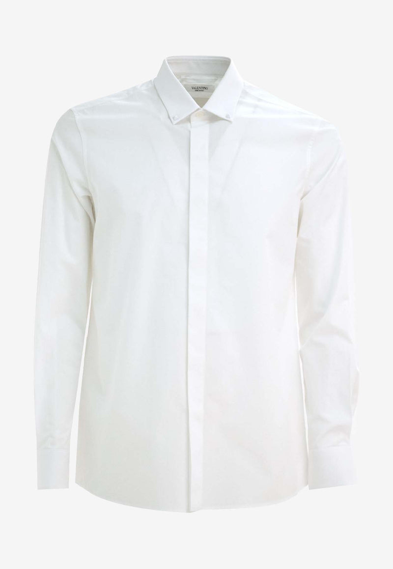 Valentino Long-Sleeved Button-Up Shirt 4V3AB29C4WW 0BO 0BO