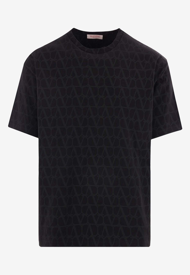 Valentino Toile Iconographe Print T-shirt 4V3MG14Y9KC MXM Black