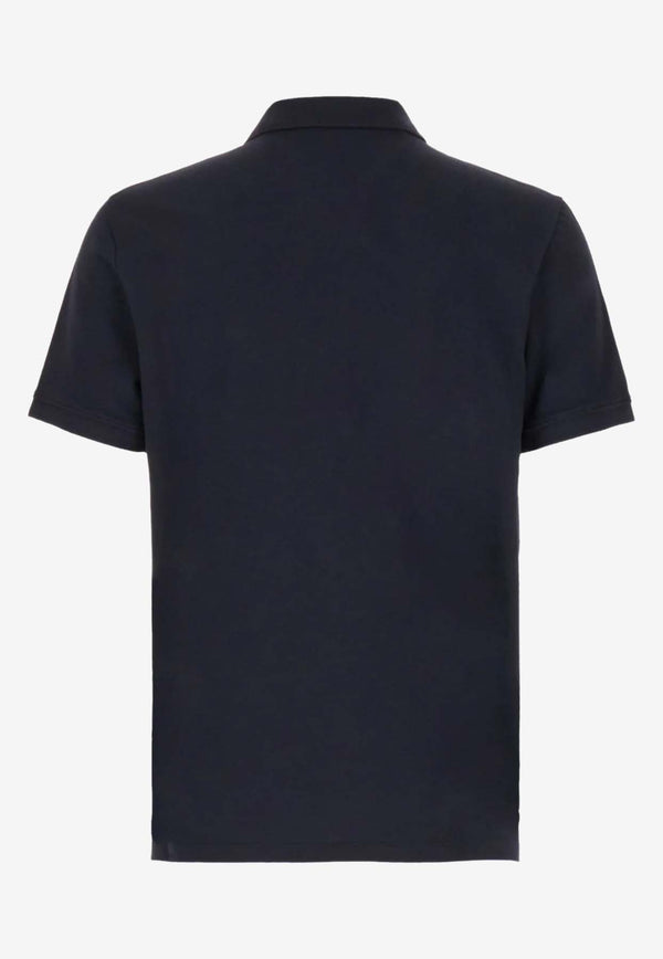Valentino Short-Sleeved Polo T-shirt 4V3MH03C9WP 598 Navy