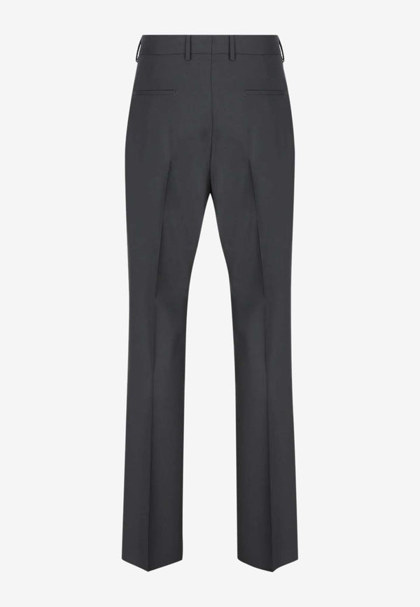 Valentino High-Waist Tailored Pants 4V3RBK7525S 094 Gray