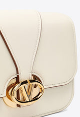Valentino Small VLogo O'clock Leather Crossbody Bag Ivory 4W0B0N47ZFJ/O_VALE-098