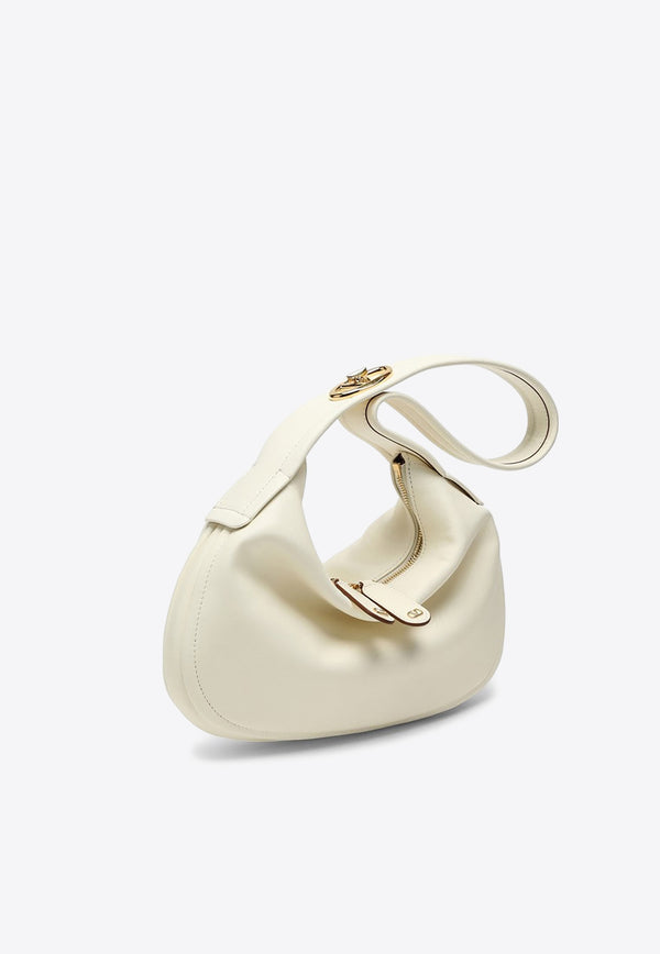 Valentino Small Go-Hobo Leather Top Handle Bag White 4W0B0N54ZFJ/O_VALE-098