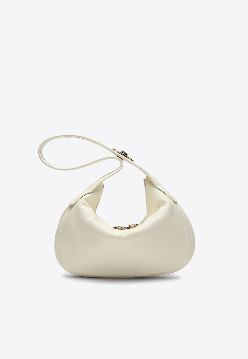 Valentino Small Go-Hobo Leather Top Handle Bag White 4W0B0N54ZFJ/O_VALE-098