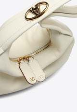 Valentino Small Go-Hobo Leather Top Handle Bag White 4W0B0N54ZFJ/O_VALE-098