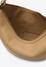 Valentino Medium VLogo Moon Leather Hobo Bag Beige 4W0B0N59JDK/O_VALE-GH9