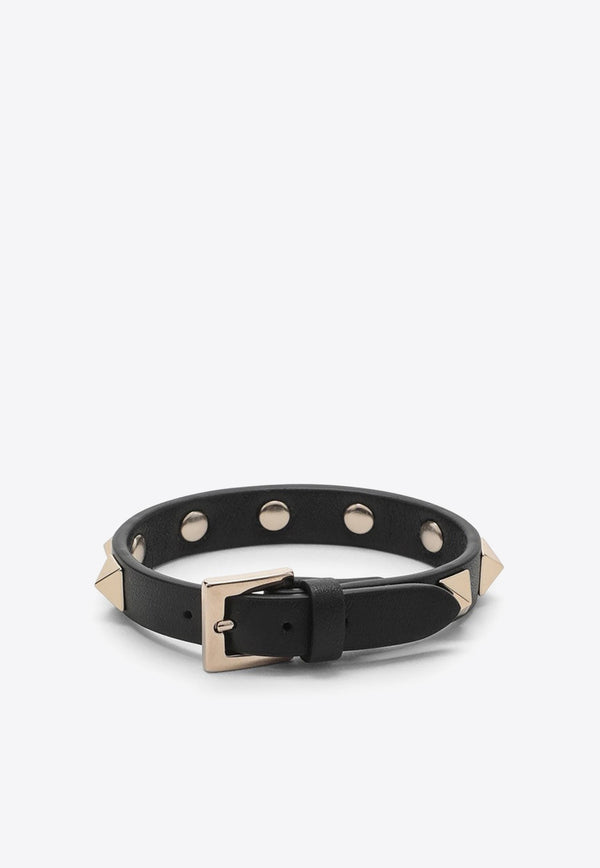 Valentino Rockstud Calfskin Bracelet Black 4W0J0255VIT/O_VALE-0NO