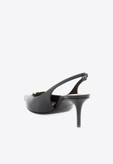 Valentino The Bold Edition VLogo 60 Slingback Pumps Black 4W0S0JB7EEY 0NO
