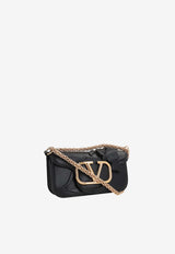 Valentino Small Locò Leather Shoulder Bag 4W2B0K53MLP 0NO Black