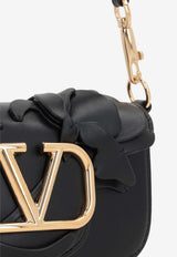 Valentino Small Locò Leather Shoulder Bag 4W2B0K53MLP 0NO Black