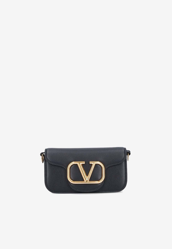 Valentino Small Locò Calf Leather Shoulder Bag Black 4W2B0K53ZXL 0NO