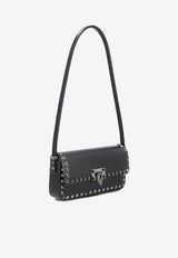 Valentino Rockstud23 E/W Leather Top Handle Bag Black 4W2B0M77QYV 0NO