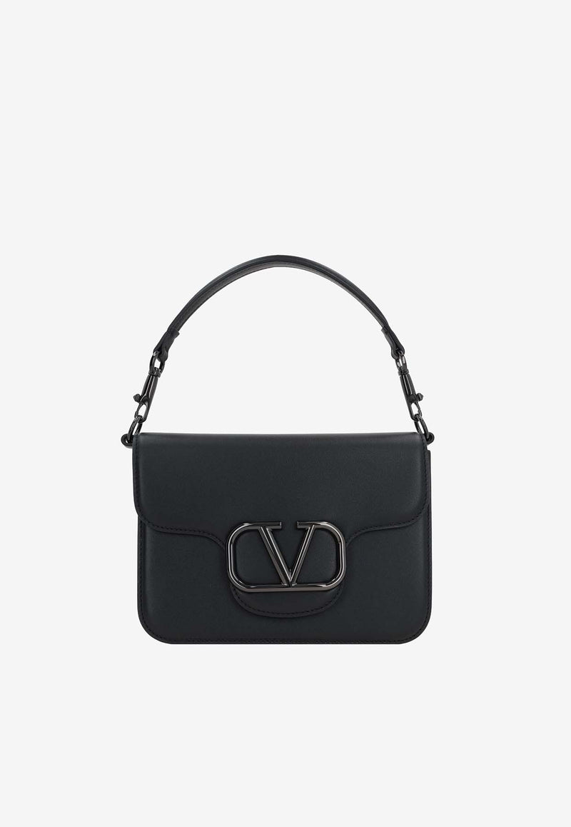Valentino Locò Leather Shoulder Bag 4W2B0M98LPS 0NO Black