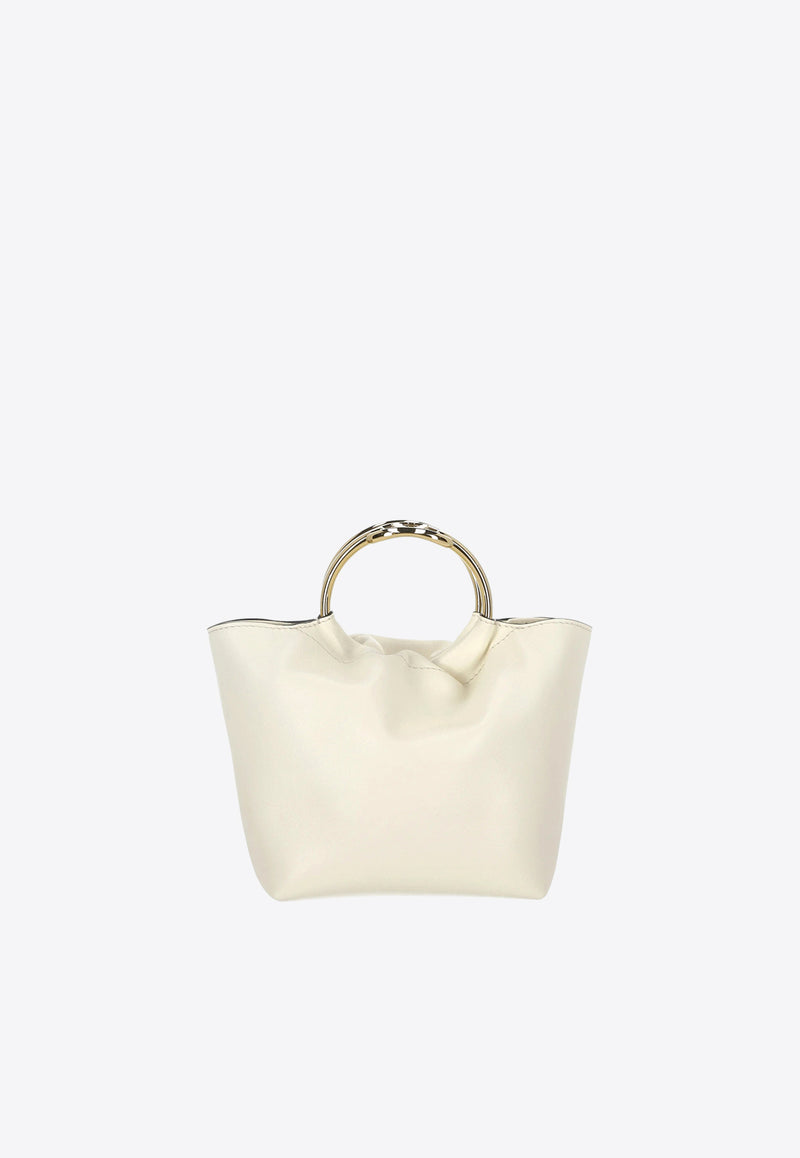 Valentino Carry Secrets Leather Top Handle Bag Ivory 4W2B0N18TLJ 098