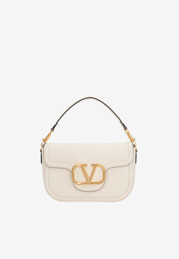 Valentino Alltime Grained Leather Shoulder Bag White 4W2B0N20IMZ 098