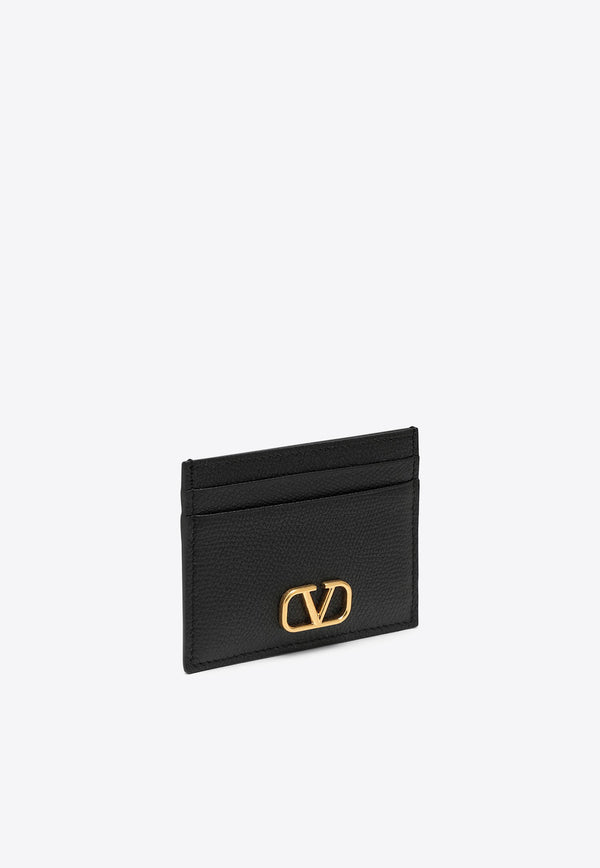 Valentino VLogo Grained Leather Cardholder Black 4W2P0V32SNP/O_VALE-0NO