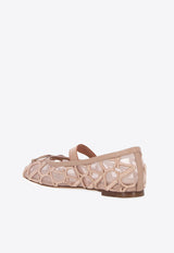 Valentino VLogo Tulle Ballerina Flats 4W2S0HE8LGW GF9