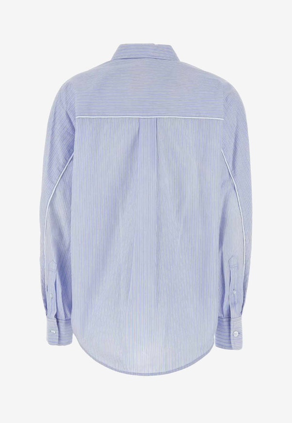 Alexander Wang Oversized Striped Shirt 4WC3241494BLUE