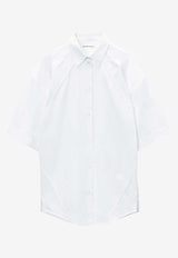 Alexander Wang Short-Sleeved Mini Shirt Dress 4WC3246273WHITE