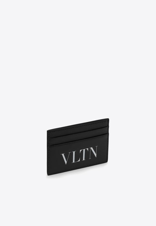 Valentino VLTN Print Leather Cardholder Black 4Y2P0T83LVN/O_VALE-0NI