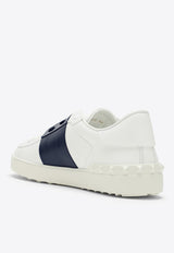 Valentino Open Leather Low-Top Sneakers White 4Y2S0830BLU/O_VALE-M15