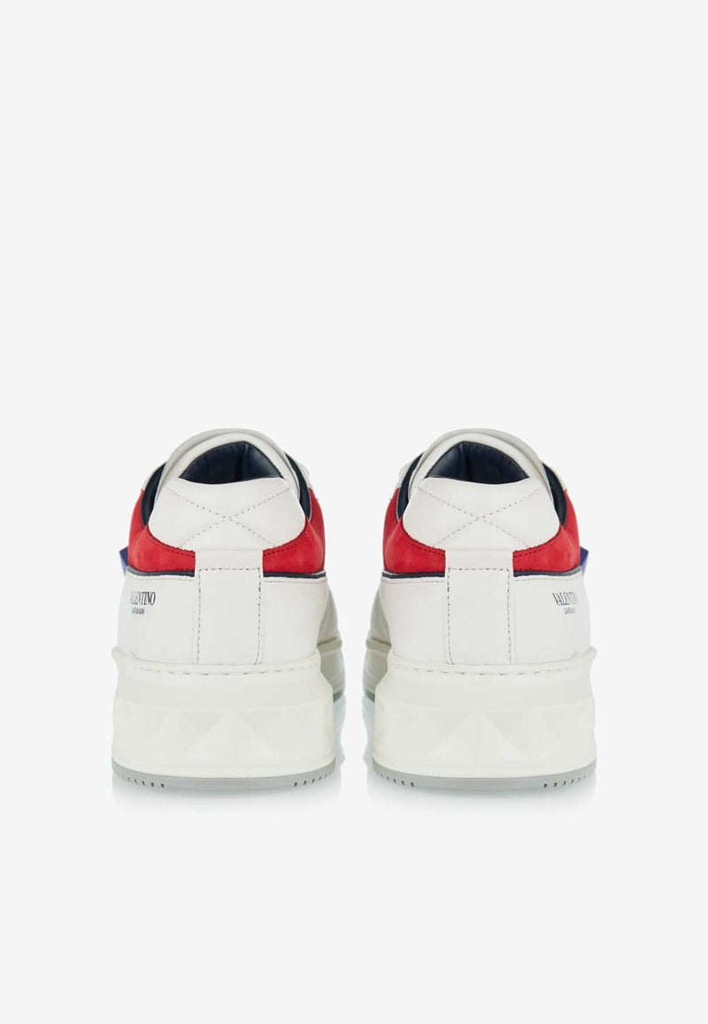 Valentino One Stud Low-Top Sneakers 4Y2S0E71PLM YCF White