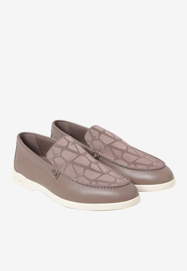 Valentino Toile Iconographe Loafers 4Y2S0H20VFX 416 Brown