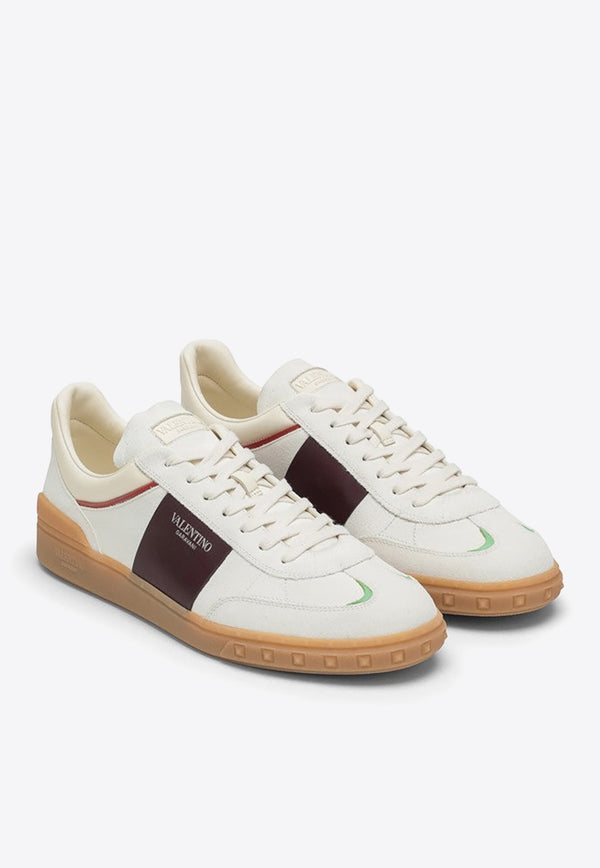 Valentino Upvillage Leather Low-Top Sneakers  White 4Y2S0H77FBE/O_VALE-YDM