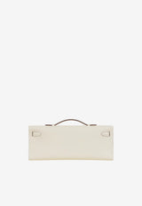 Kelly Cut Clutch Pochette in Nata Swift with Gold Hardware