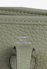 Mini Evelyne 16 Amazone in Sauge Taurillon Clemence with Palladium Hardware