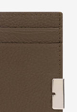 Burberry B Cut Grained Leather Cardholder Brown 8083758 A1336-MILITARY