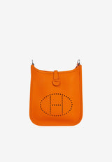 Hermès Mini Evelyne 16 in Orange Taurillon Clemence with Palladium Hardware