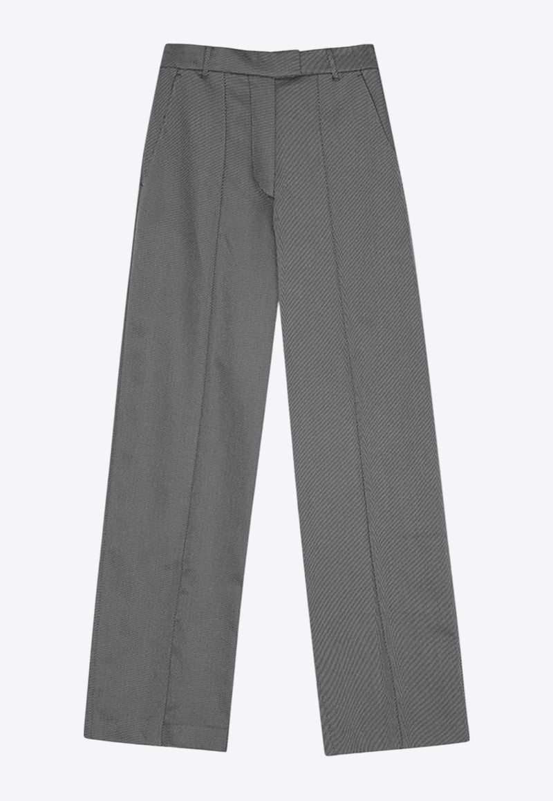 REMAIN Straight-Leg Twill Pants Gray 5018902997GREY