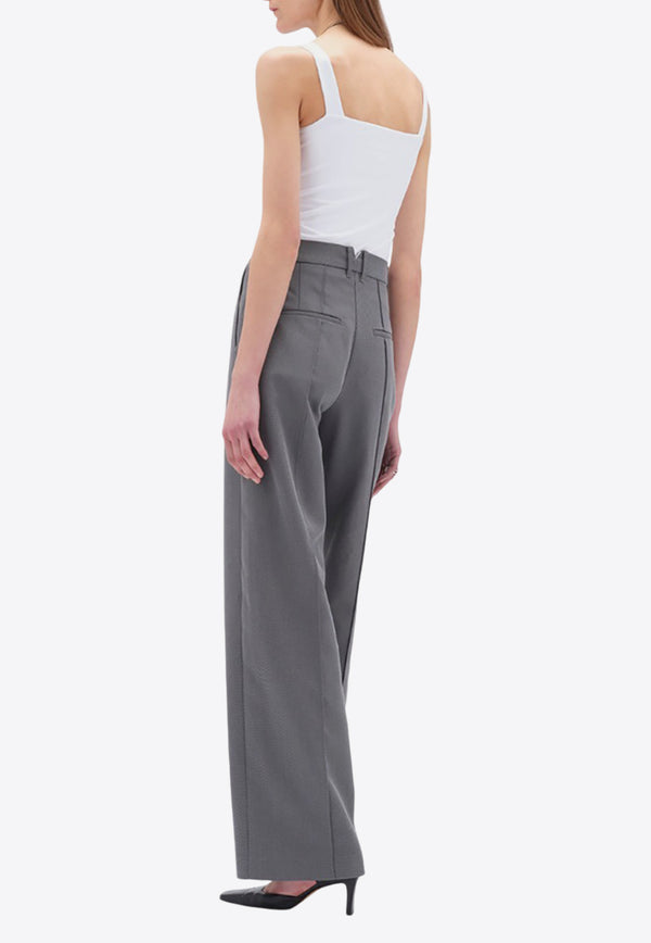 REMAIN Straight-Leg Twill Pants Gray 5018902997GREY