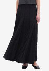 REMAIN Pleated Suiting Maxi Skirt Black 501911100BLACK