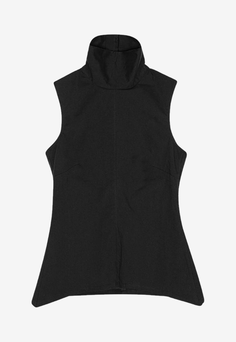 REMAIN High-Neck Sleeveless Top Black 501938100BLACK