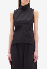 REMAIN High-Neck Sleeveless Top Black 501938100BLACK