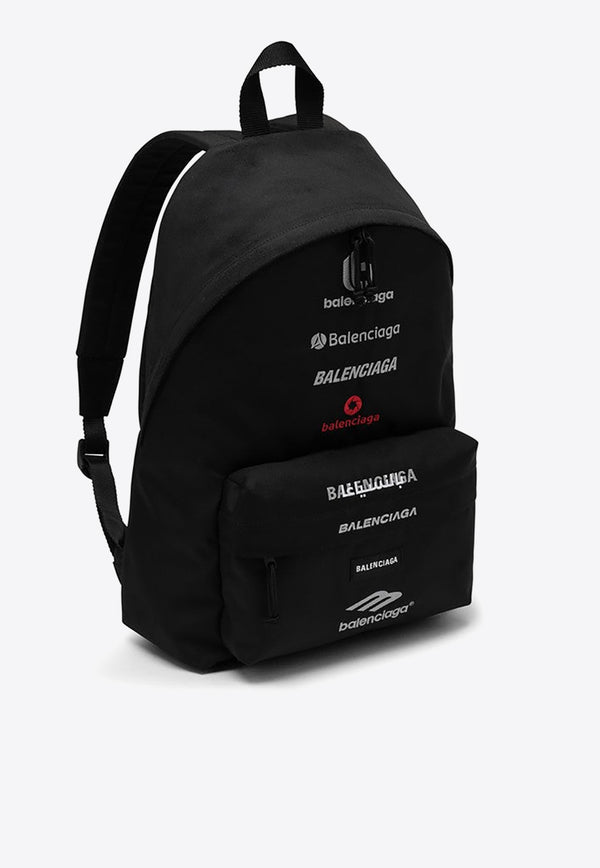 Balenciaga Explorer Logo-Printed Backpack 5032212AAVT/O_BALEN-1000