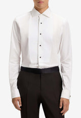 Hugo Boss Long-Sleeved Poplin Shirt White 50550334100_White_30893678