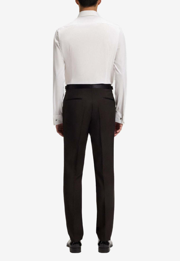 Hugo Boss Long-Sleeved Poplin Shirt White 50550334100_White_30893678