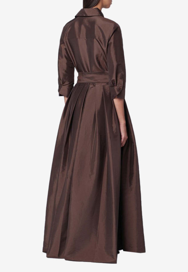 Simkhai Julip Belted Maxi Dress Brown 525-1034-BPL/R_SIMKH-CH