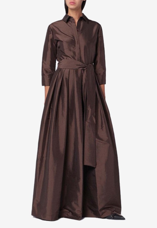Simkhai Julip Belted Maxi Dress Brown 525-1034-BPL/R_SIMKH-CH
