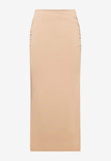 Wolford Crepe Midi Skirt Almond 53211_000_4853