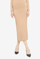 Wolford Crepe Midi Skirt Almond 53211_000_4853